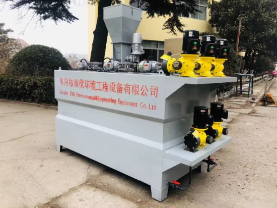 Daf or Sludge Dewatering Machine with Automatic Dosing Machine for Liquid Polymer Preparation